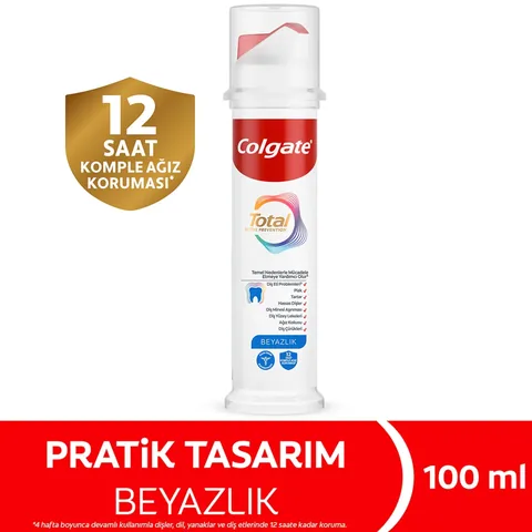 Colgate معجون أسنان كولجيت لتبييض الأسنان بالكامل بتصميم عملي 100 مل