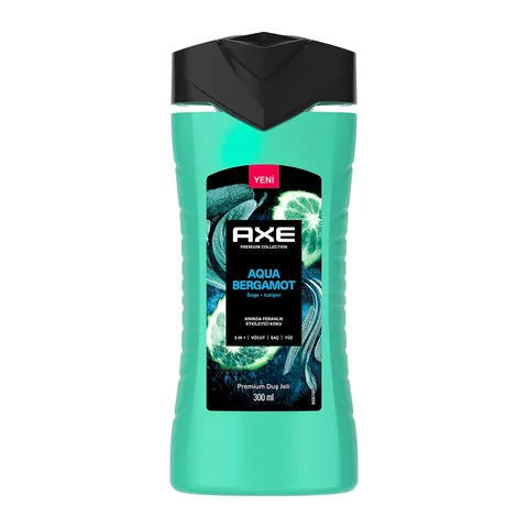 Axe Premium Collection Shower Gel Aqua Bergamot 3 in 1 body Hair Face 300 ml