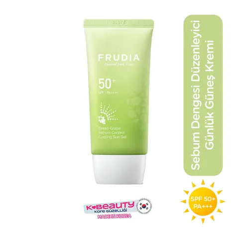 Frudia فروديا كريم الوقاية من الشمس للتحكم في مسام البشرة بخلاصة العنب الأخضر بعامل حماية 50، 50 جم