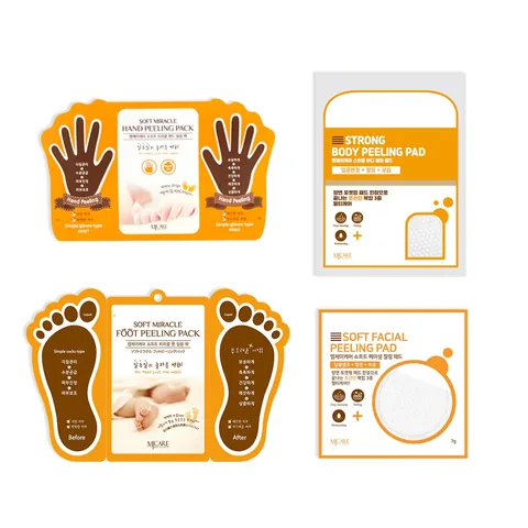 Mjcare 4-pcs Hand, Foot, Body And Face Peeling Set