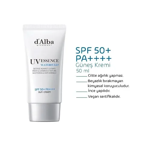 Dalba Waterful Uv Essence Sun Cream Spf50+ Pa++++ 50 ml