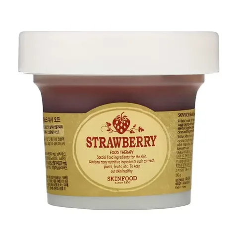 Skinfood Black Sugar Reusable Face Care Mask 100 g - Strawberry