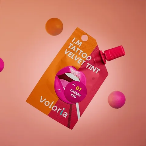 Velvet Tattoo Kirschrot Tönung  von VOLORIA
