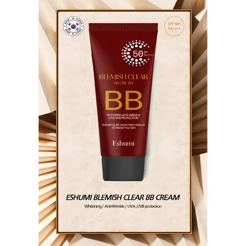 كريم بي بي خالي من العيوب SPF 50+ PA++++ 50 مل من إيشومي Eshumi