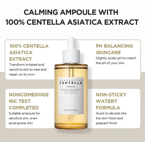 Madagascar Centella Asiatica Ampoule Serum with Centella Herb from Skin 1004 - 100ml