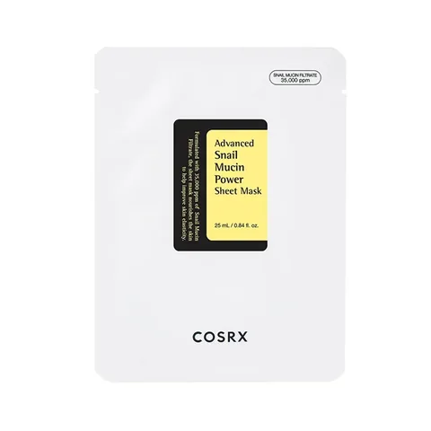 COSRX قناع ورقي بخلاصة الحلزون موسين المطور  من كوسركس 10 اقنعة