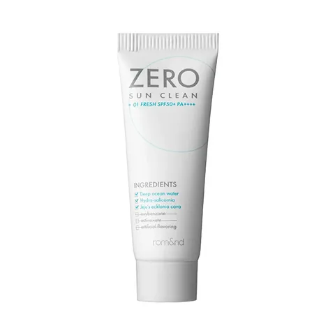 rom&nd Zero Sun Clean SPF 50+ Sonnencreme - Sanfter UV-Schutz