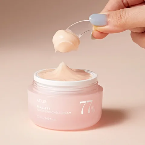 Peach Extract Cream 77% with Niacin - Energizing and Moisturizing - 250ml