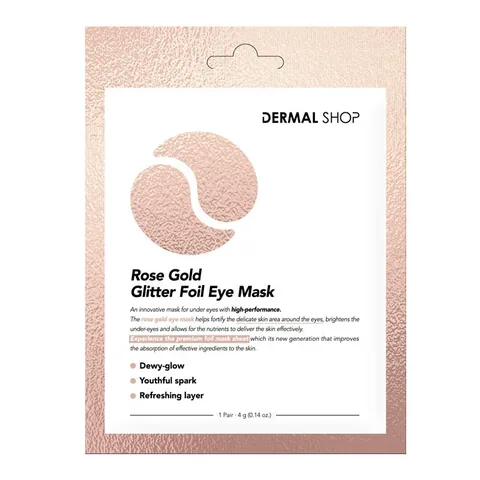 Dermal قناع العيون ديرمال روز جولد فلاش فويل 4 جرام