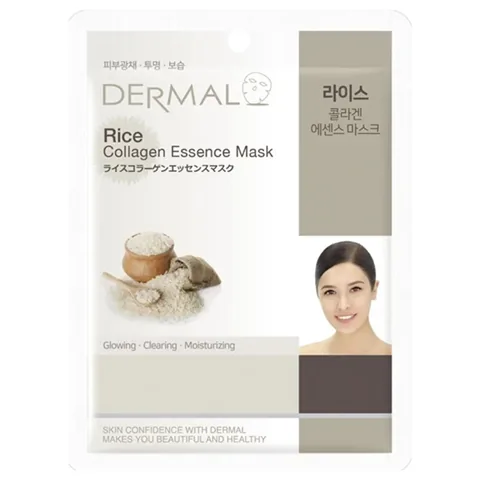 Dermal Kollagenmaske mit Reisextrakt und Vitamin E - 23g