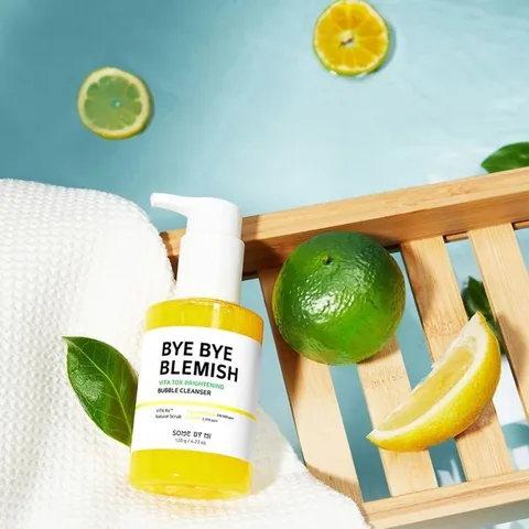 Bubble Cleanser Bye Bye Blemish für Hautaufhellung - Gelb - Some By Mi 120g