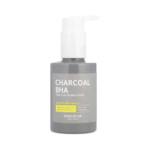 Aktivkohle-Ton-Blasenmaske zur Haut- und Porenreinigung 120g von Some By Mi