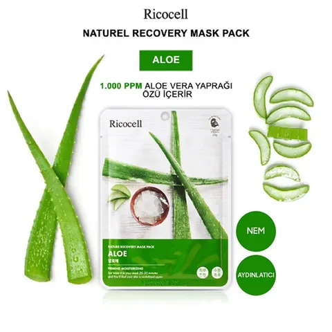 Ricocell Aloe Nature Recovery Maske Pack - 23g