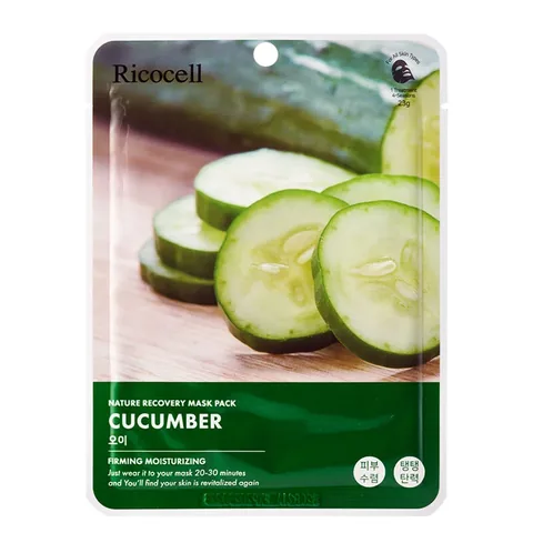 Маска для лица Ricocell Nature Recovery с огурцом 23 г