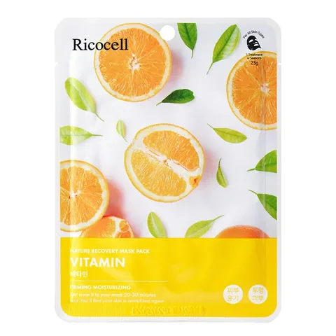 Увлажняющая и осветляющая маска с витамином C 23 г от Ricocell
