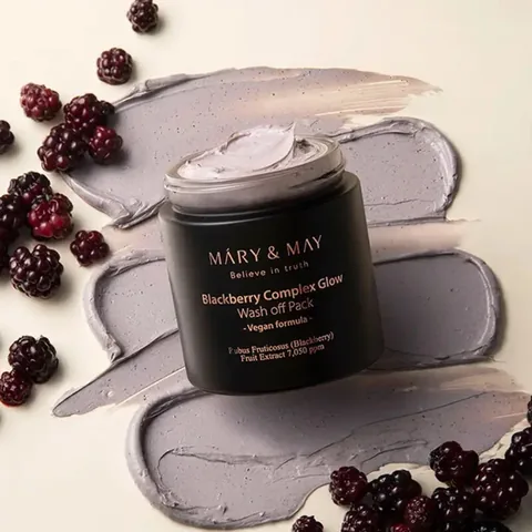 Mary May عبوة غسول الوجه المتوهج من ماري ماي بلاك بيري 125 مل