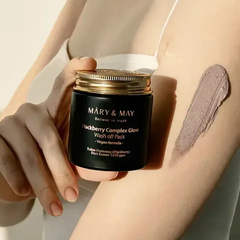 Mary May عبوة غسول الوجه المتوهج من ماري ماي بلاك بيري 125 مل