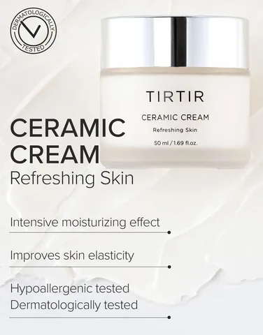 Ceramic Moisturizing Cream with Polyglutamic and Hyaluronic Acid by TIR TIR 80 ml