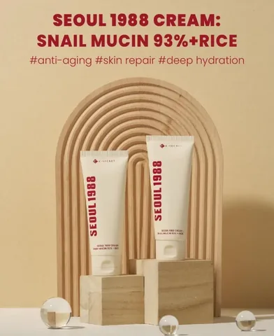 93% Snail and Rice Extract Cream 1988 - by K Secret 100ml