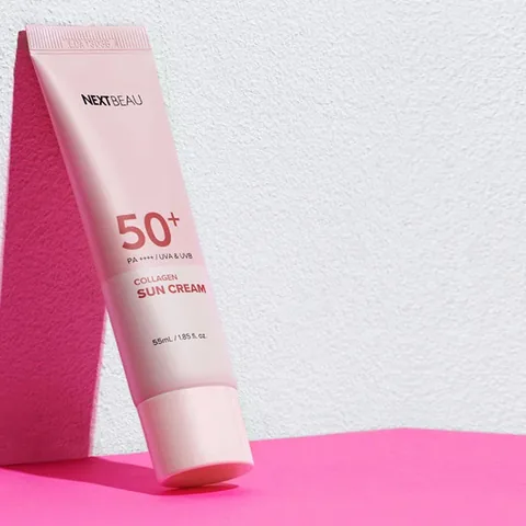 Крем для загара с коллагеном SPF50+ 55 мл от Next Beau