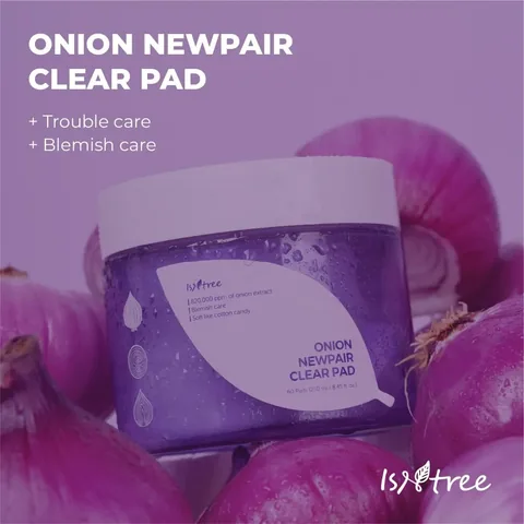 Onion Extract Layered Facial Wipes by Essentree, 60 Pieces