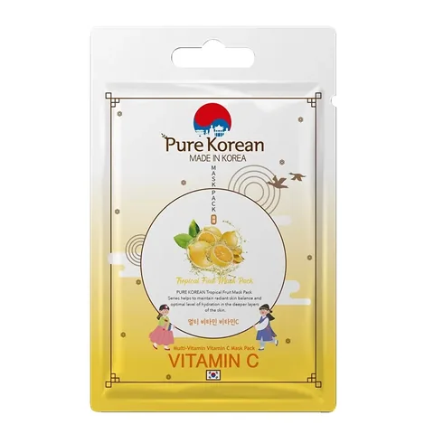 Reine Koreanische Multi-Vitamin C Tropische Frucht Gesichtsmaske