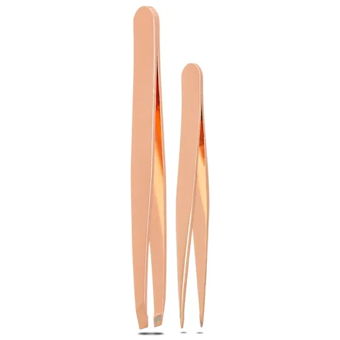 Eklips Dual Pinzette Set - Flach- und Spitzenspitzen für präzises Zupfen