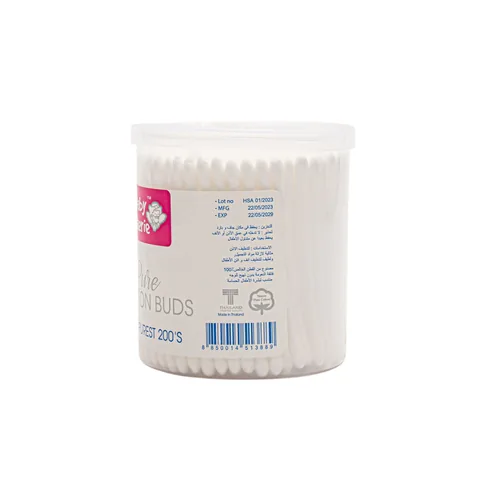 Baby Sherry Pure Cotton Swabs, 200 Pieces