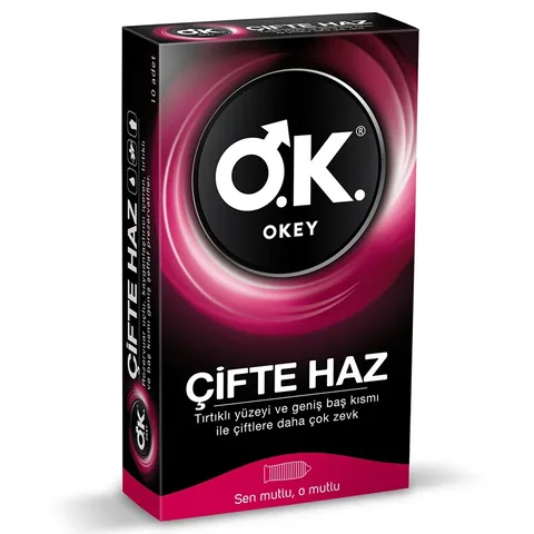 Okey Double Pleasure Condom 10 pcs