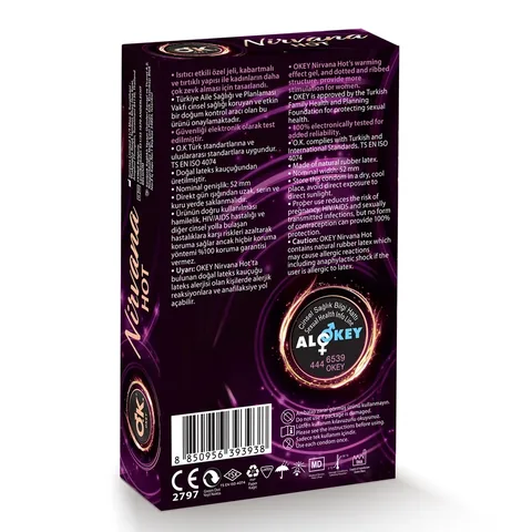 Okey Nirvana Hot Condom 10 pcs
