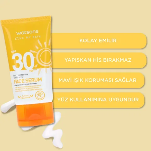 Солнцезащитный крем для лица Watsons Высокая защита SPF30 50 мл