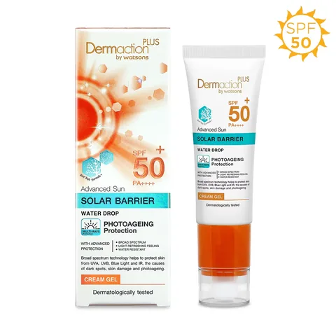 Солнцезащитный гель Dermaction Plus от Watsons SPF50 40 мл
