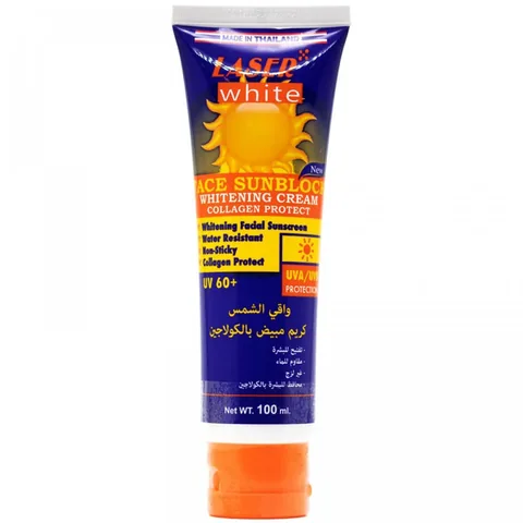 Laser White Gesichts-Sonnenblock Whitening-Creme mit Kollagen 100 ml