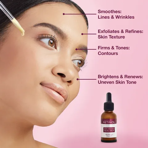SkinCare Cosmetics ريتينول سيروم الوجه، مضاد للتجاعيد، شد وتوحيد لون البشرة من سكينكير كوزميتيكس 30 مل