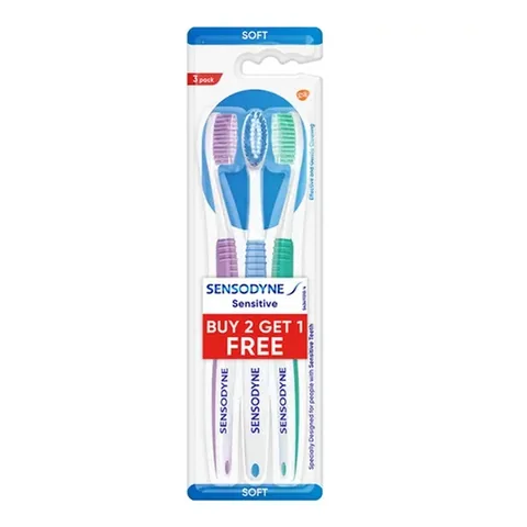 Sensodyne Weiche Sensitiv Zahnbürste 3er Set