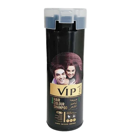VIP شامبو التخلص من الشيب صبغة الشعر طبيعي من في اي بي ( بني  ) عدة احجام