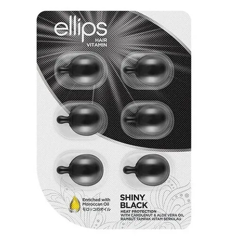 Ellips Shimmer Haarvitamine für schwarze Haare – 6 Kapseln