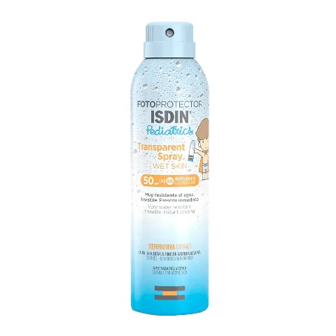 ISDIN Fotoprotector Pediatrics Transparent Spray Wet Skin Spf 50 250 ml