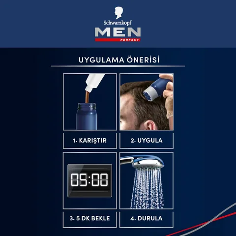 Men Perfect صبغة شعر مثالية للرجال 70 بني غامق