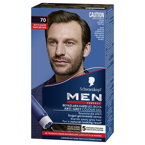 Краска для волос для мужчин 70 темно-коричневая от Men Perfect