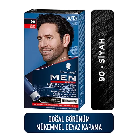 Men Perfect صبغة شعر مثالية للرجال 90 أسود