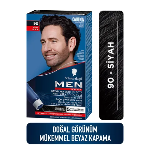 Men Perfect صبغة شعر مثالية للرجال 90 أسود
