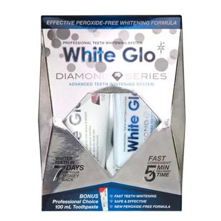 White Glo مجموعة تبييض الأسنان وايت جلو