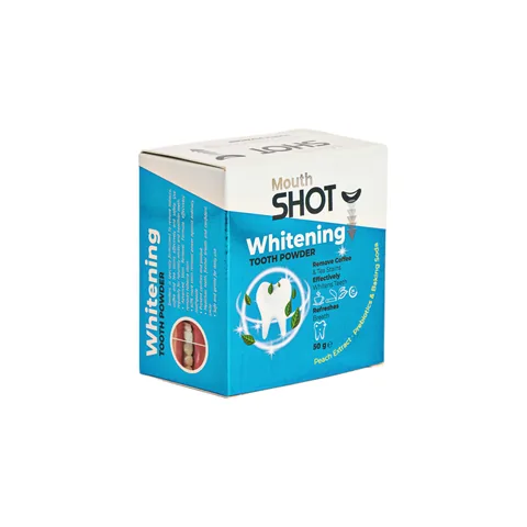 Zahnpuder zur Aufhellung mit Pfirsichextrakt von Mouth Shot – 50 g