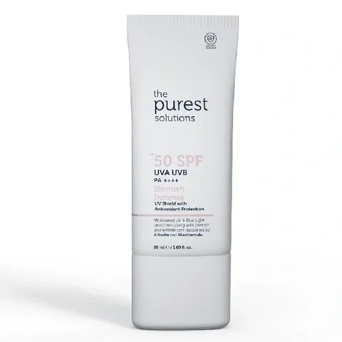 Антиоксидантный солнцезащитный крем для проблемной кожи 50+ SPF UVA-UVB от The Purest Solutions