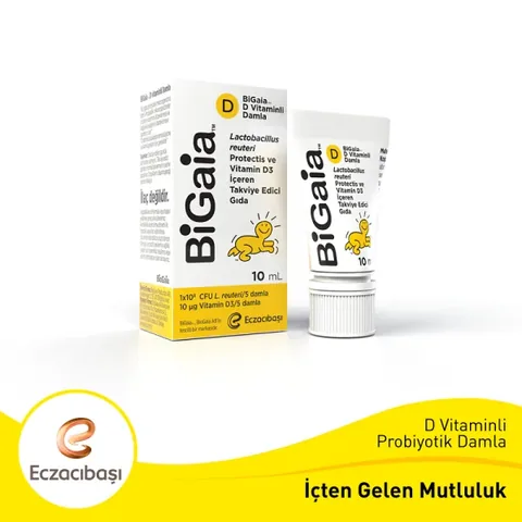 Bigaia قطرات بيجايا بروبيوتيك وفيتامين د 10 مل