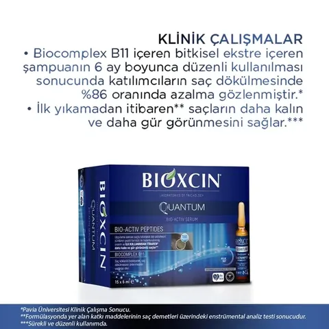 Bioxcin Quantum Hair Strengthening Serum 15 x 6 ml
