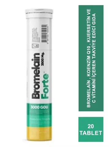 Bromelain Forte Supplementary Food 20 effervescent