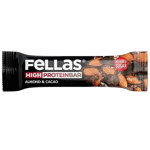 Fellas Almond And Cocoa High Protein Bar 45 gr