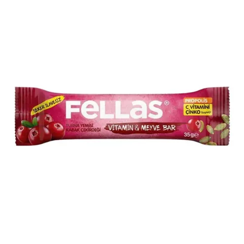 Fellas Vitamin Frucht Riegel - Cranberry &amp; Kürbiskern 35g